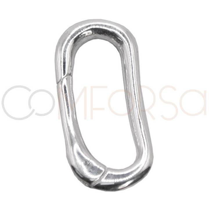 COM FORSA SL - Wholesale Clasp - Sterling Silver 925 Oval Spring Clasp 8 X 17.5Mm0