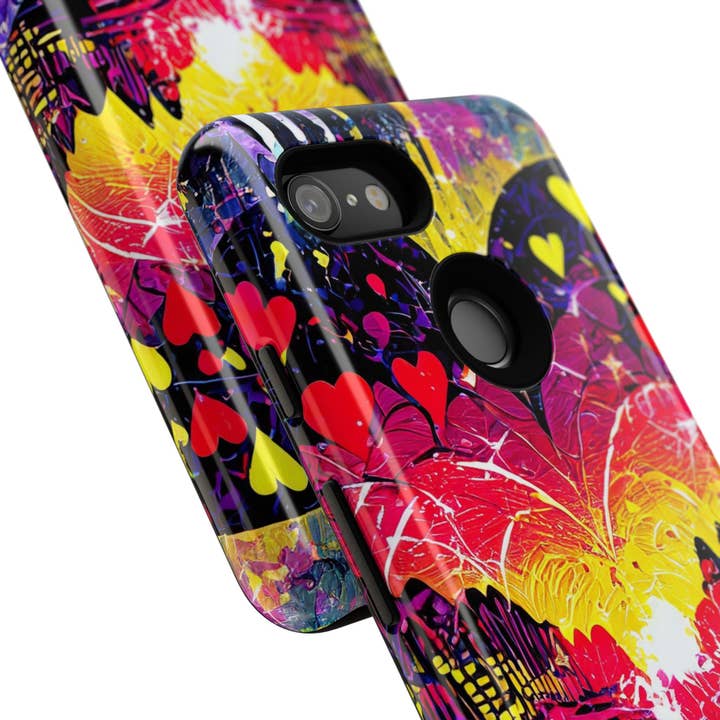 Studio 653 Clothing Co - Wholesale Phone Case - Women's - Vibrant Heart Sunset Tough Phone Case70