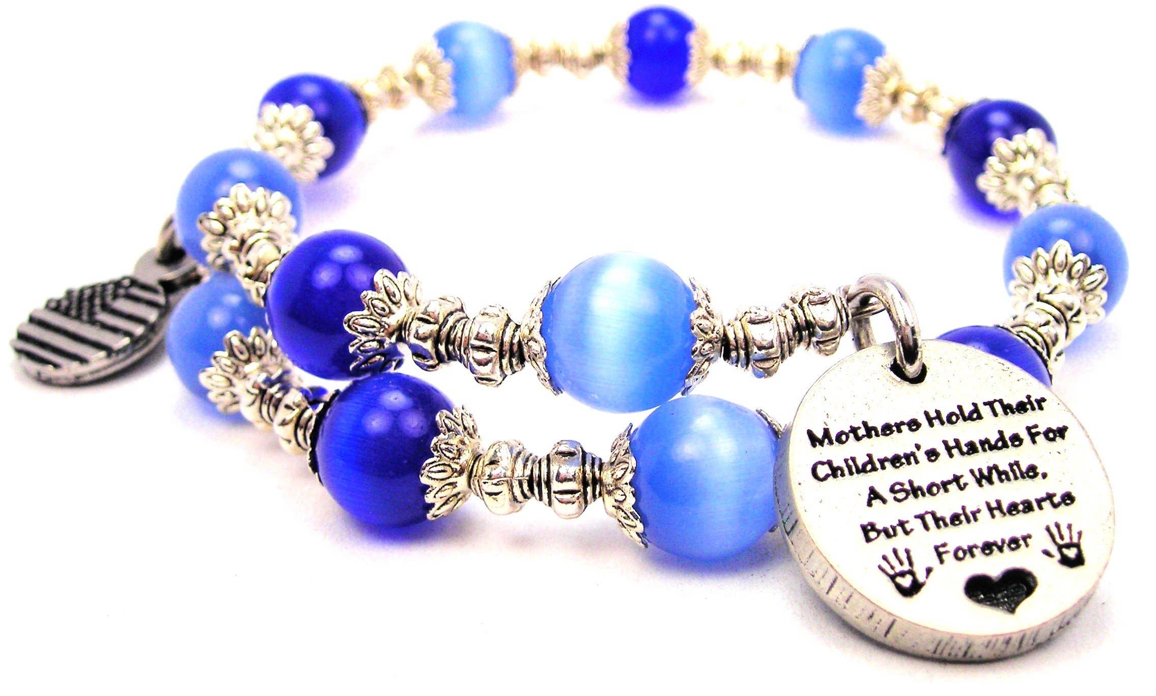 Chubby Chico Charms - Wholesale Charm/Dangle Bracelet - Mother's Hold Their Children's Hand Beaded Wrap Bracelet0