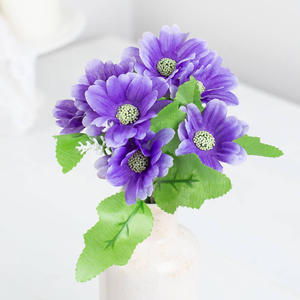 Factory Direct Craft - Wholesale Artificial Plant - Petiite Spring Cosmo Daisy Bush-Select Color0