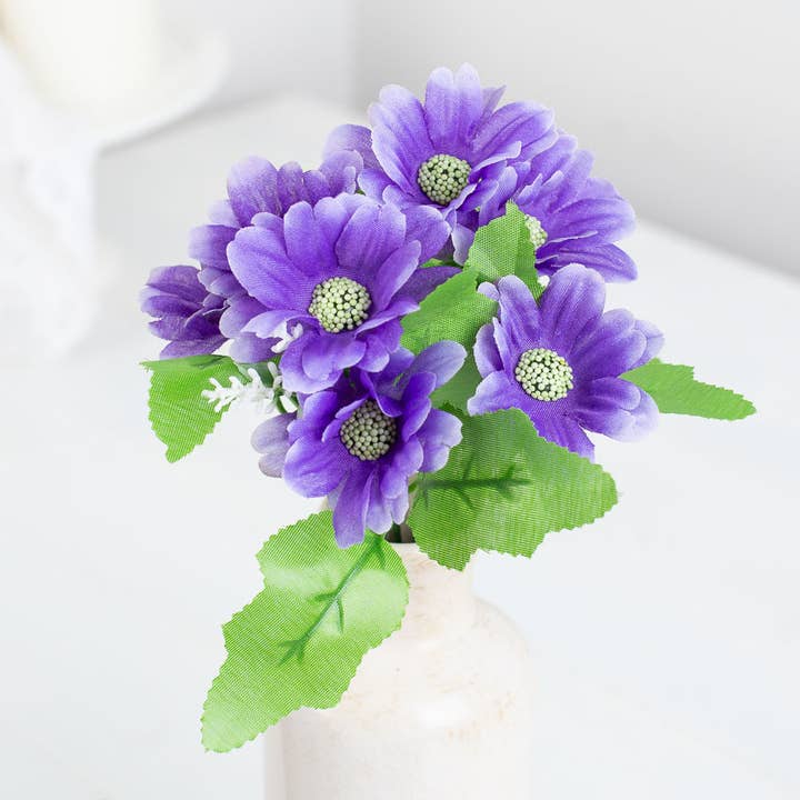 Factory Direct Craft - Wholesale Artificial Plant - Petiite Spring Cosmo Daisy Bush-Select Color0