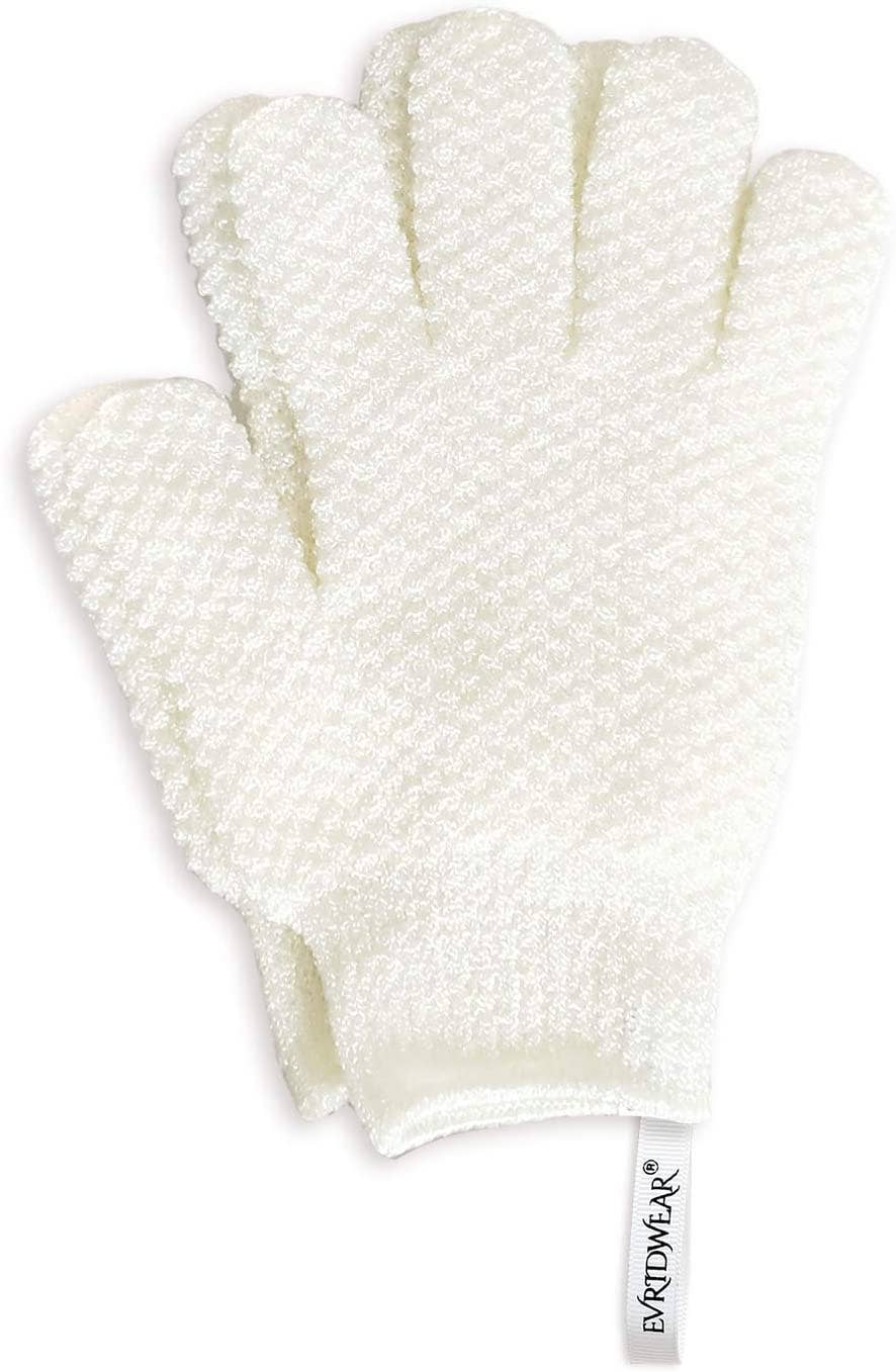 EvridWear - Wholesale Exfoliating Gloves/Mitts - Evridwear Exfoliating Bath Gloves for Shower Spa, Full Finger, Pink Series3