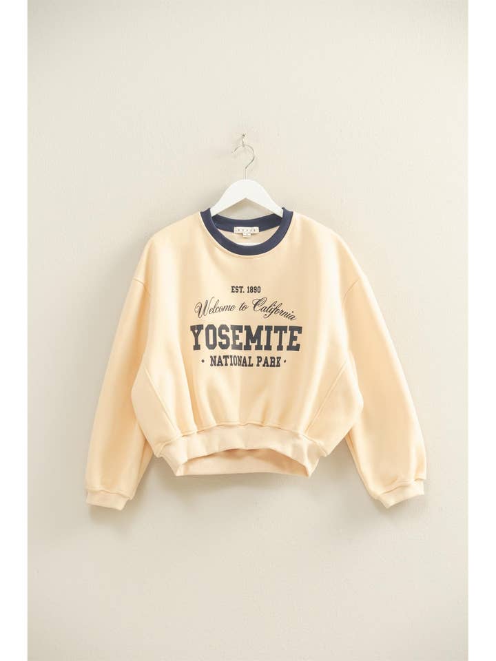 Top girocollo ispirato al vintage Yosemite per la vendita all'ingrosso da parte di HYFVE