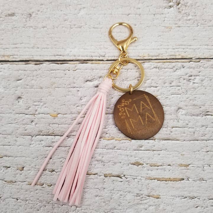 Treasure Wholesale – Engroshandel Nøglering - Dame – MAMA Tassels nøglering - Mors dag gave