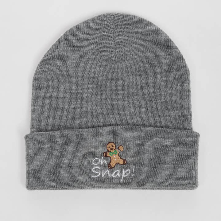 David And Young - Wholesale Beanie - Women's - Oh Snap Gingerbread Man X-Mas Christmas Beanie
