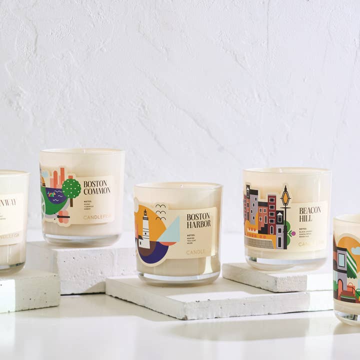 Candlefish - Wholesale Jar/Filled Candle - Fenway Landmark Candle 12 oz