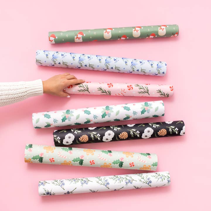 Isabella MG & Co. – wholesale Wrapping paper roll – Gingerbread Cheer Holiday Wrapping Paper - 3 sheet roll