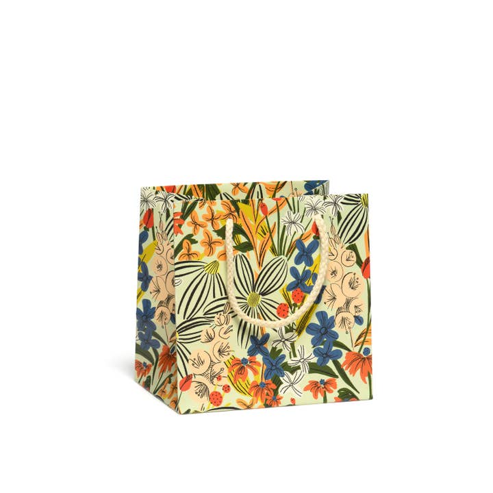 Red Cap Cards - Wholesale Gift Bag - Striped Florals gift bags