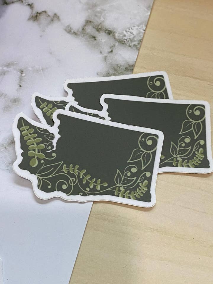 State Stickers, Waterproof Water Bottle Sticker for wholesale by Beth Ann Erickson Designs