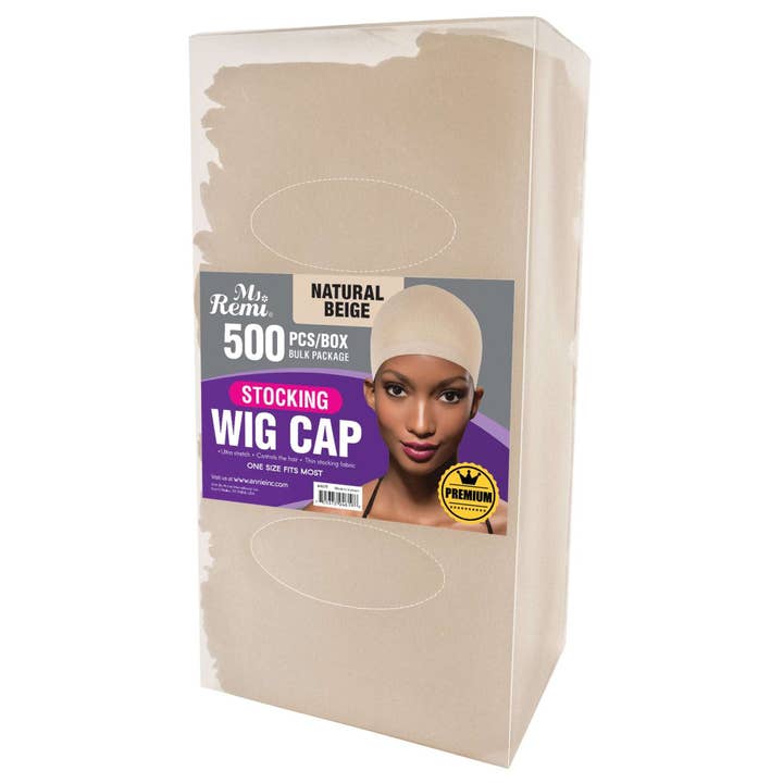Ms. Remi Stocking Wig Cap Display 500pc Natural Beige for wholesale by Annie International, Inc.