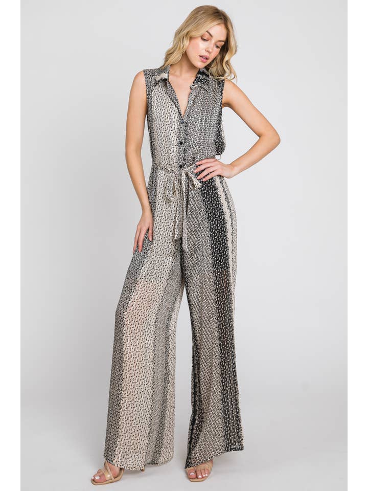 ELLEBORN - Wholesale Jumpsuit - Women's - Printed Jumpsuits 3376M-1