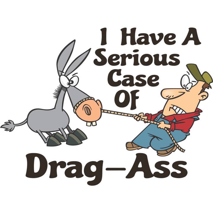 Above & Beyond ScreenPrinting @ More - Wholesale Sticker - Drag Ass - Decal