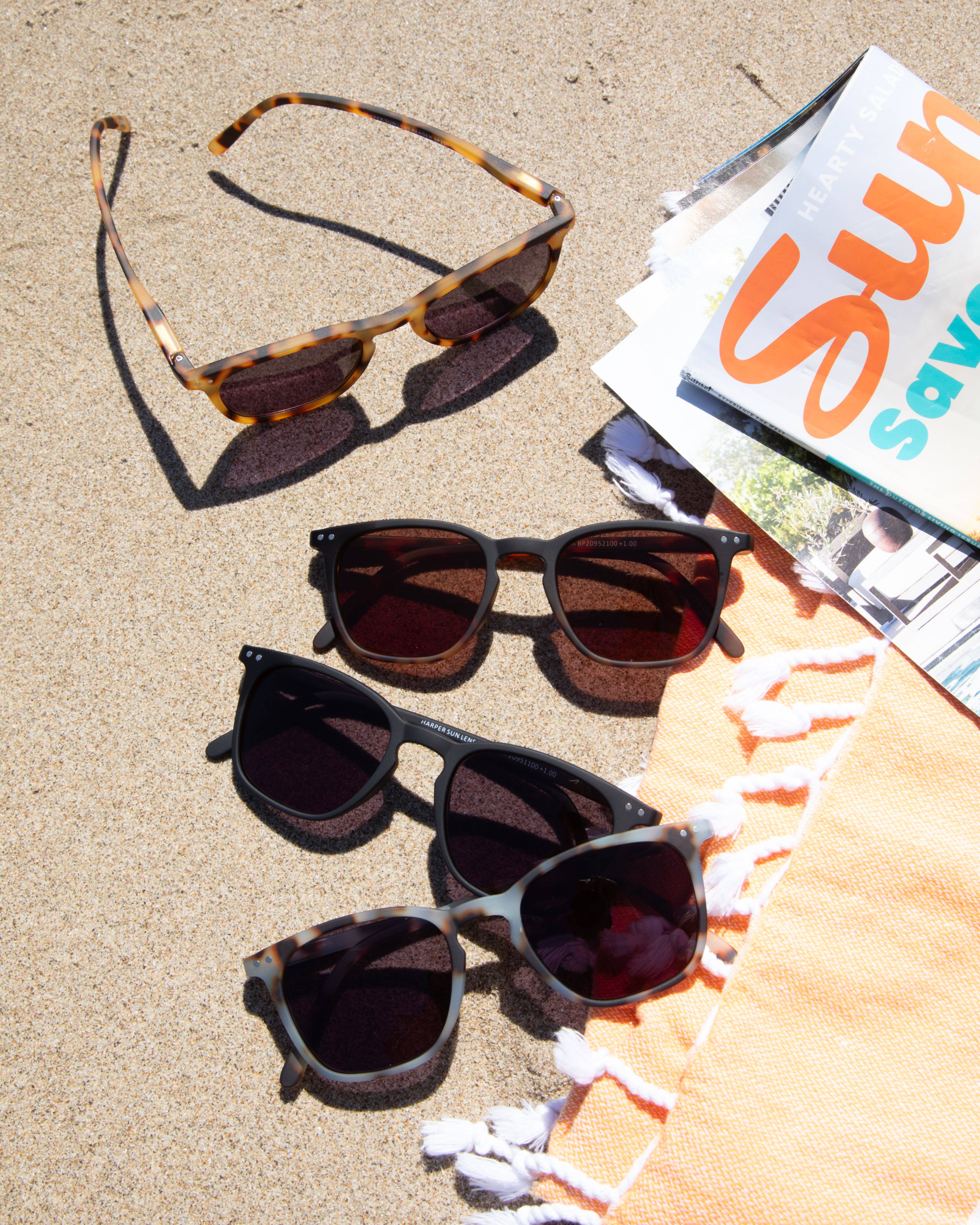 Blue Planet Eco-Eyewear - Wholesale Eyeglasses - Unisex - BP20954 Harper  Sun-Soft Honey Tortoise-Sun Tinted Readers1