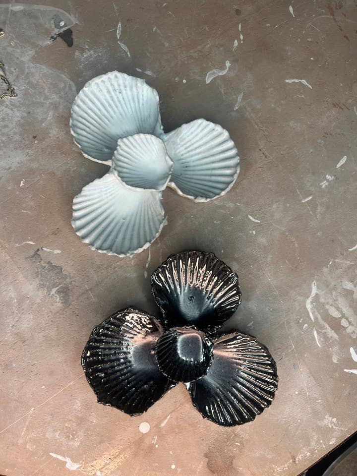 Shell Mineral Dish for wholesale by Beau Rush Ceramics