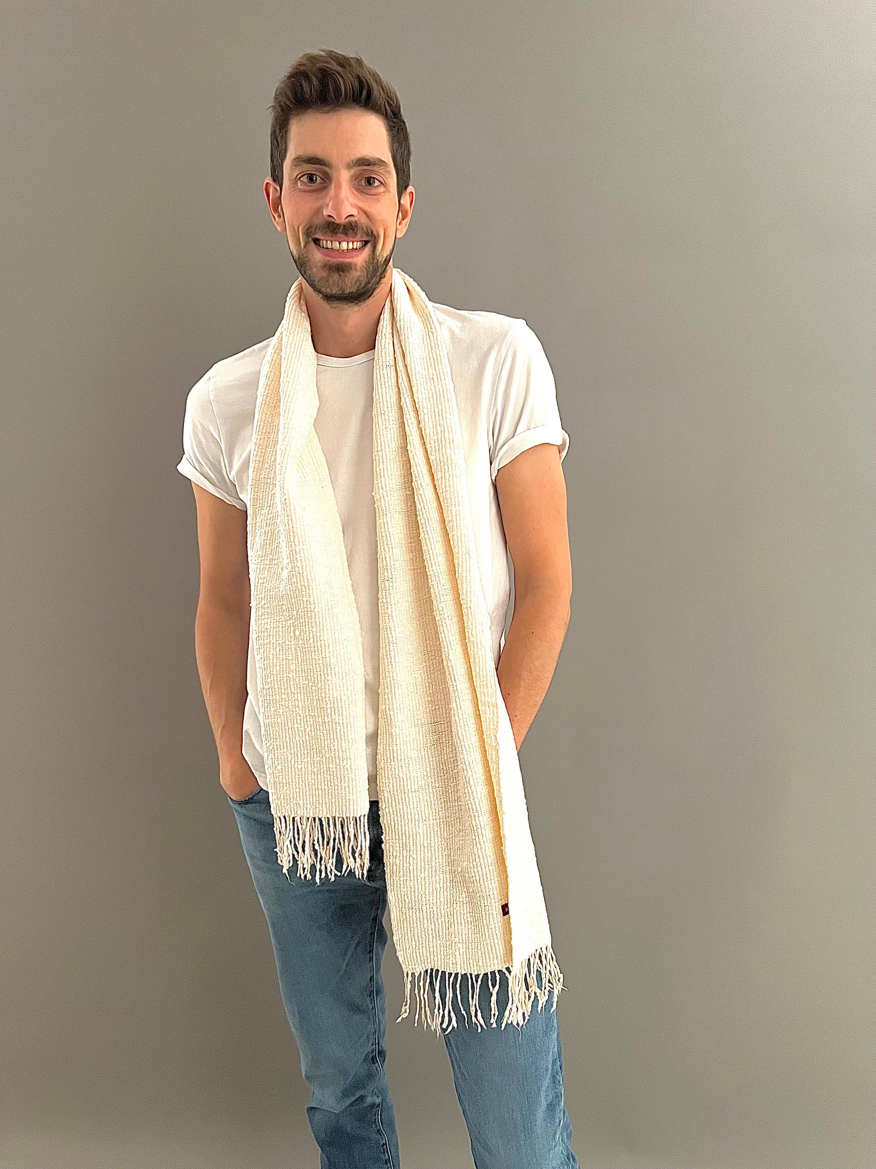 Krama Heritage - Wholesale Scarf - Unisex - The Ivory Natural Krama3