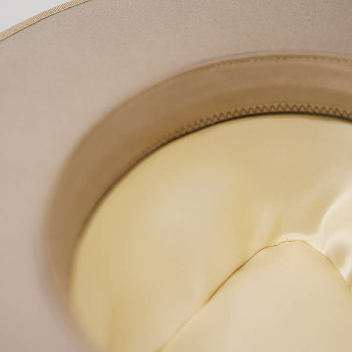 Olive & Pique - Venta al por mayor Sombrero fedora - Unisex - Rancher ranchero con bandas, 100% lana, con estructura de fieltro, forrado de satén, color nuez