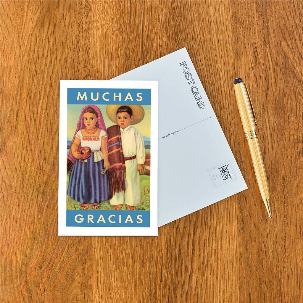 Found Image Press - Wholesale Postcard - Postcard IO-120 Muchas Gracias, Mexican Children1
