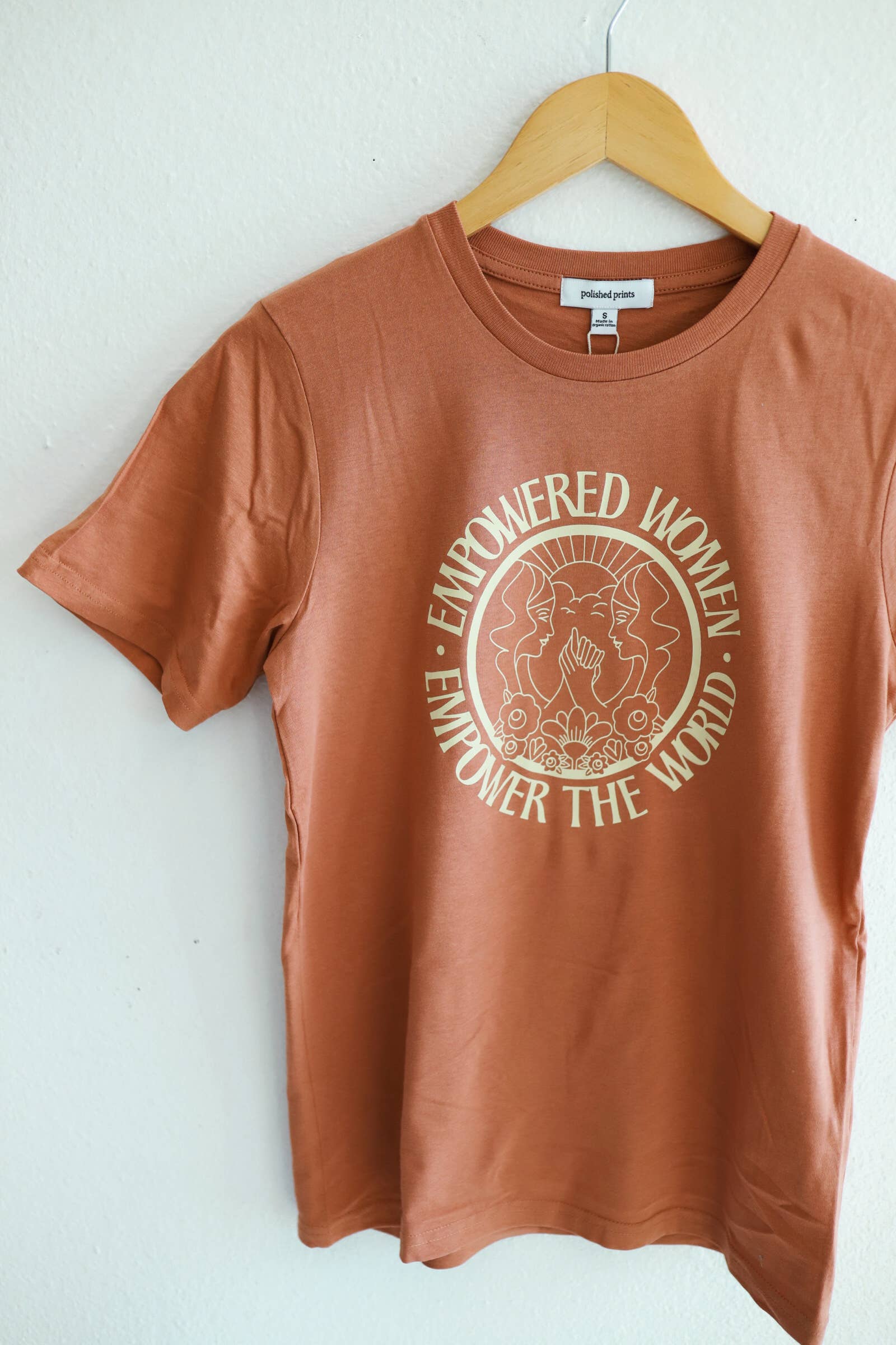 Polished Prints - Wholesale Screen Printed T-Shirt - Women's - Empowered Women Empower The World T-Shirt, Adult Graphic Tee1