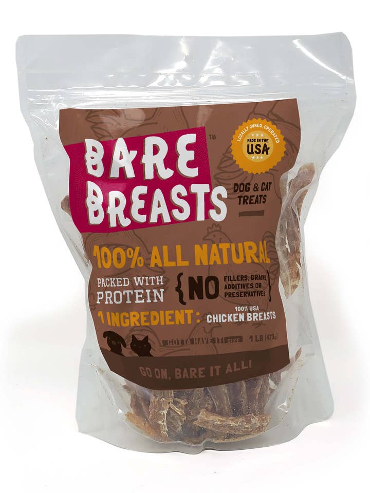 1 lb. Bare Breast Case of 12 Pouches - Item # 78016 for wholesale by Bare Bites