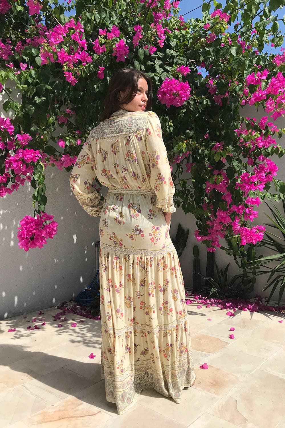 Vanille Robe Maxi Alannah - Vanille en vente sur Faire5