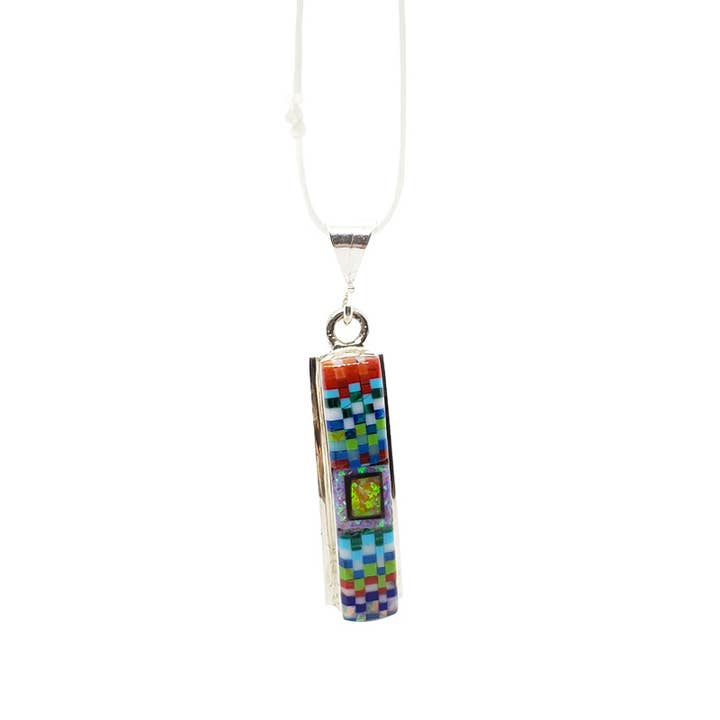 Pendentif en mosaïque moderne de style sud-ouest pour la vente par Amberman