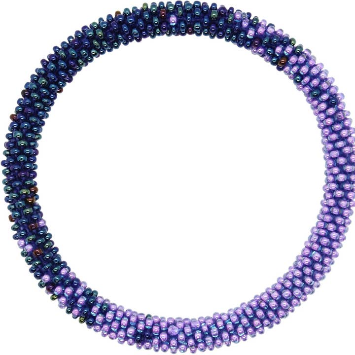 Rättvisemärkt Handgjort Nepal Glas Pärlarmband | 5-pack för wholesale av Lotus Sky Jewelry