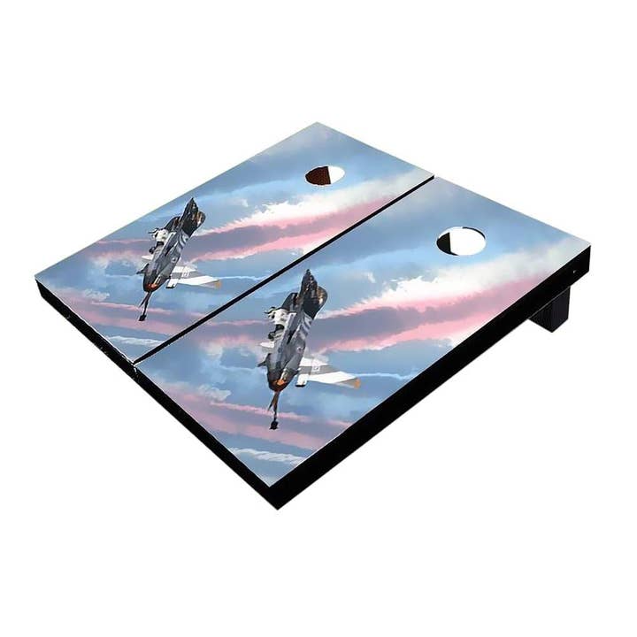 Set Fighter Jet Cornhole pour la vente par Skip's Garage