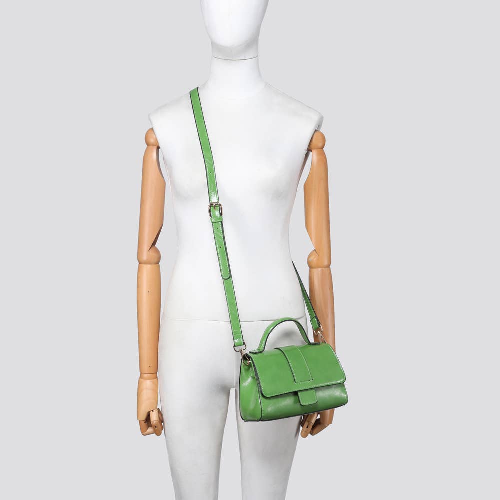 House of Milano - Wholesale Top Handle Bag - Women's - 25048 Vegan Leather Mini Crossbody Bag7