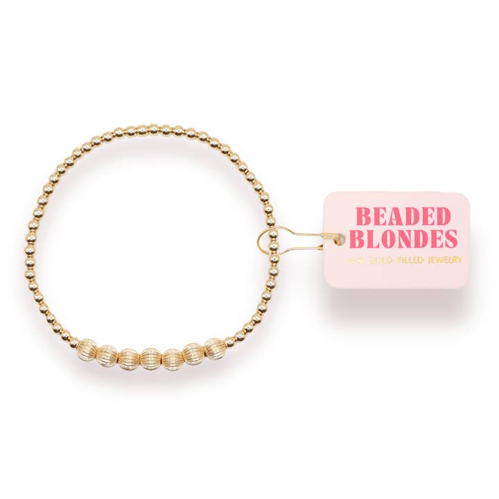 Lucky Fluted Bracelet for wholesale by Beaded Blondes