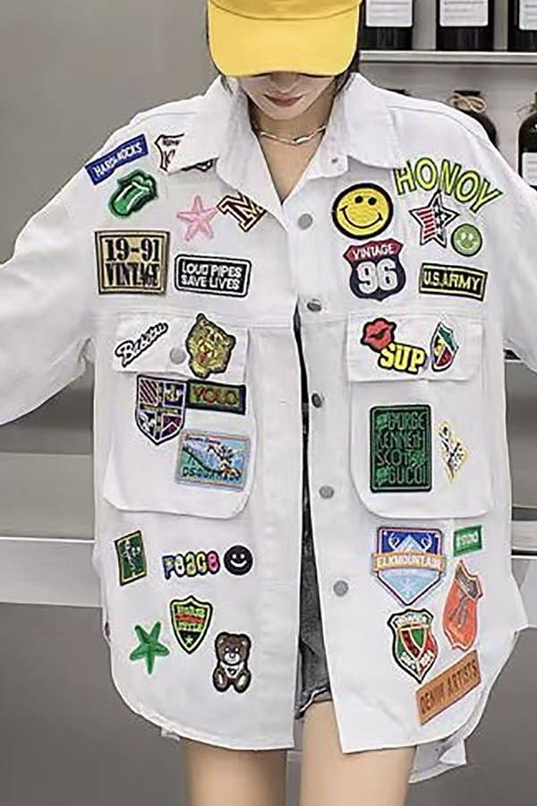 RED VELVET - Vendita all'ingrosso Giacca di jeans - Donna - TOPPE IN FLANELLA2