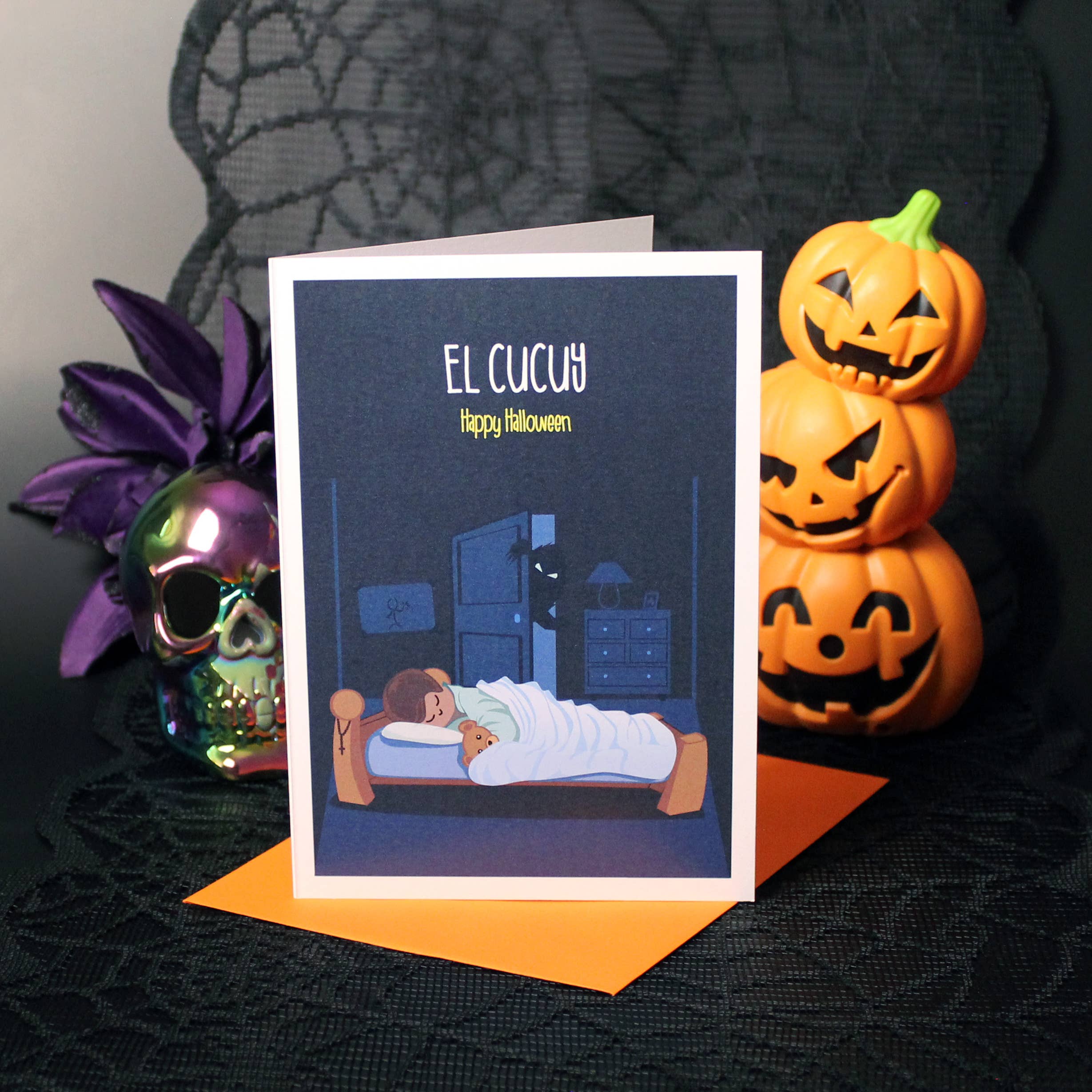 Paper Tacos® - Wholesale Halloween Card - El Cucuy - The Boogie Man Halloween Card2