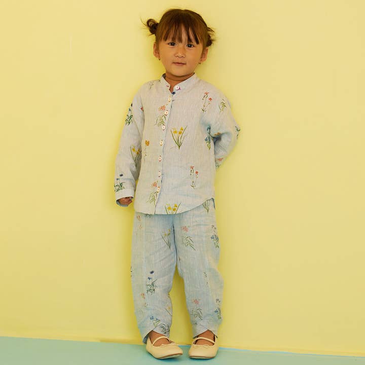 Nolana Botanical Linen Pant for wholesale by Tierra