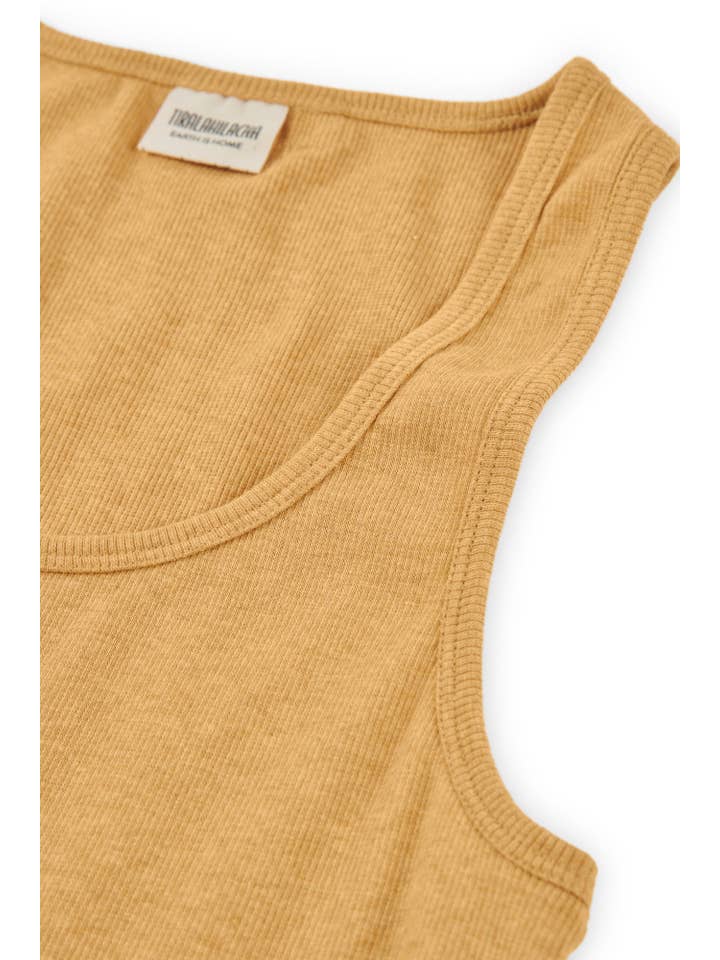 Bonie Yellow Ribbed Tank Top for wholesale on Faire