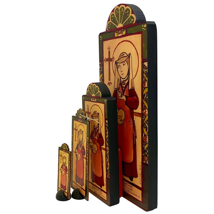 Lynn Garlick Retablos - Wholesale Painting/Drawing - Julian of Norwich-solitary women, writers, solitude, cats.2