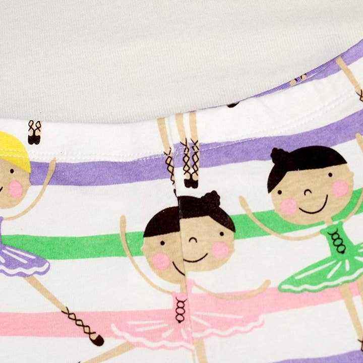 elowel - Wholesale Sleepwear Set - Kids - Elowel Girls Ballerina 2 Piece Kids Childrens Pajamas 100% C