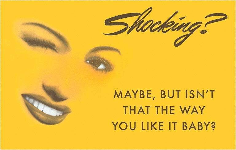 Found Image Press – Postal por atacado – Postal SQ-01 Chocante? Traços de Mulher0