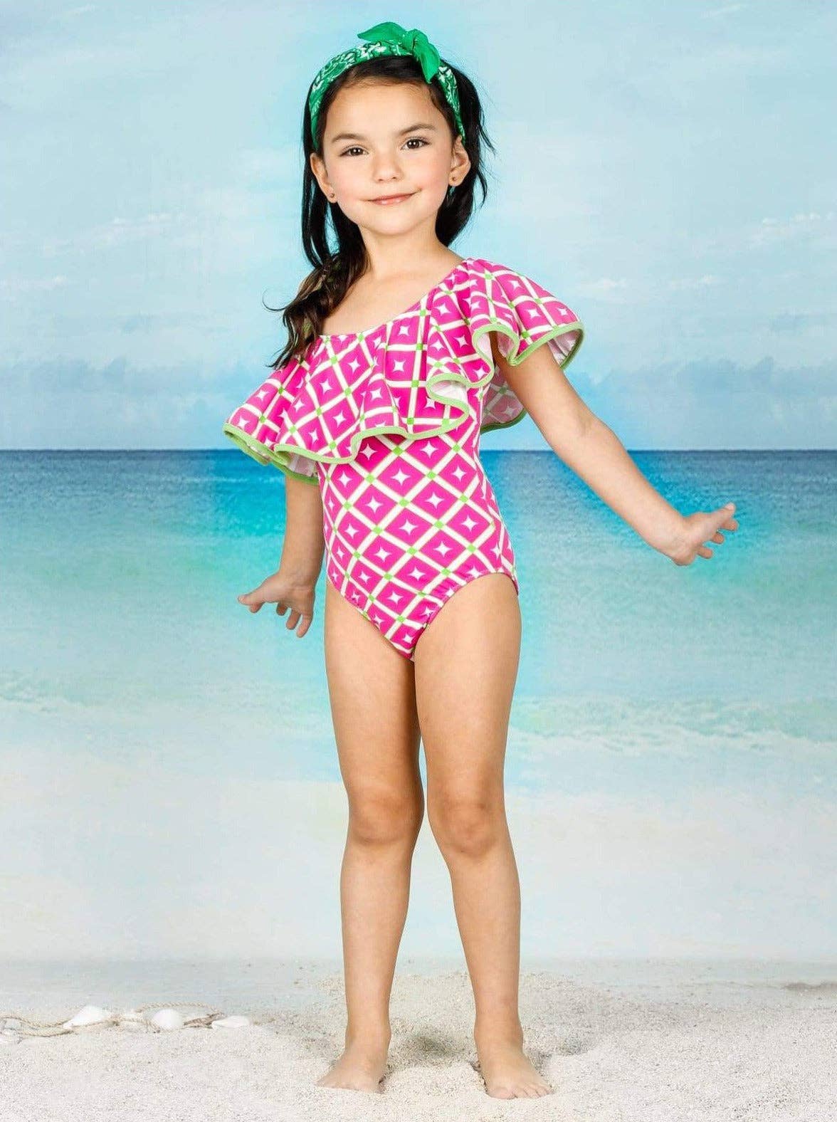Mia Belle Girls • Wholesale - Wholesale One Piece Swimsuit - Kids - Soak in the Fun One Piece Swimsuit2