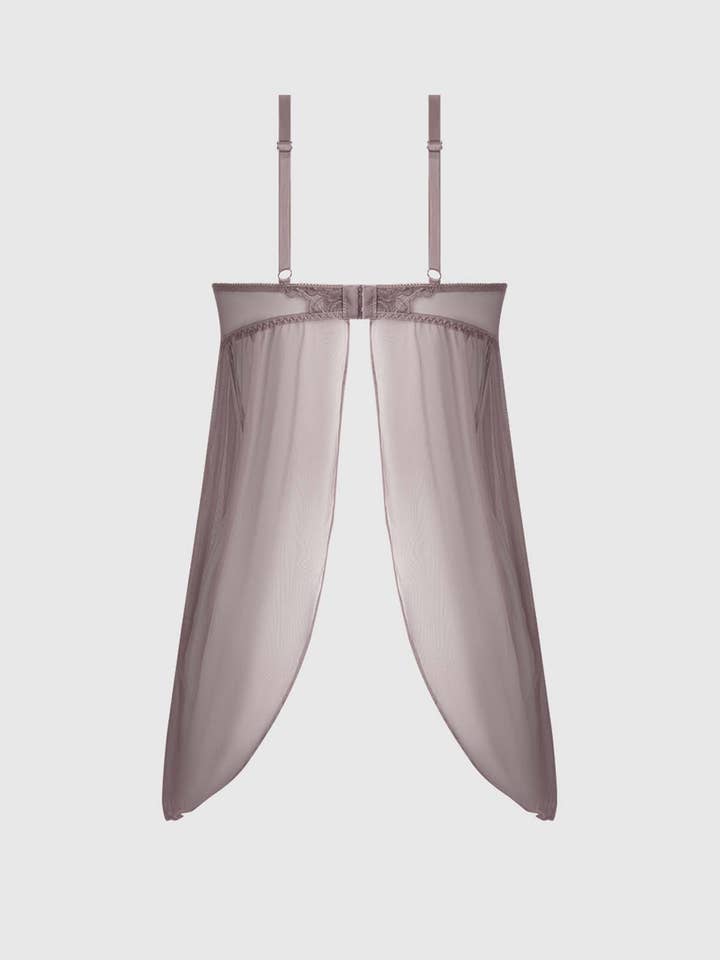 House of Desire - Wholesale Lingerie Set - Women's - EDEN EMBROIDERED MESH & SATIN BABYDOLL20