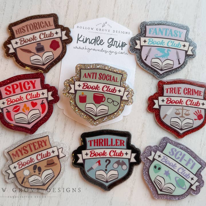 Hollow Grove Designs - Wholesale Phone Grip - Reading Tropes Device Grip3