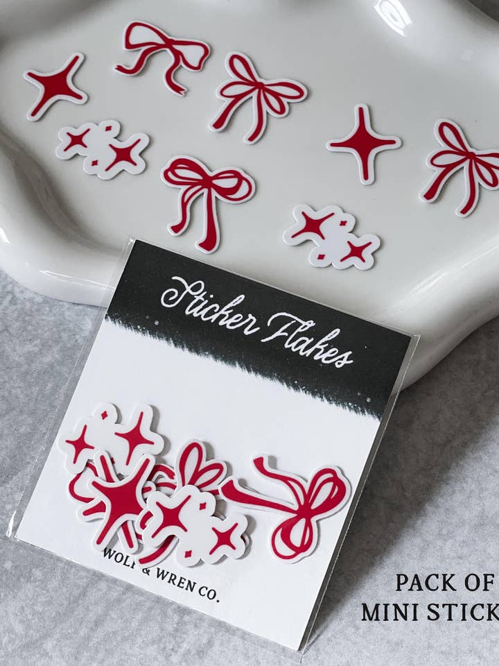 Flacos e Estrelas Adesivo Flocos por atacado de Wolf & Wren Co.