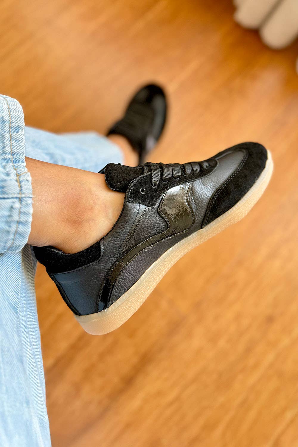 PMK SHOES - Wholesale Lifestyle Sneakers - Women's - Kova - Black - Handmade Cow Leather Sneakers4