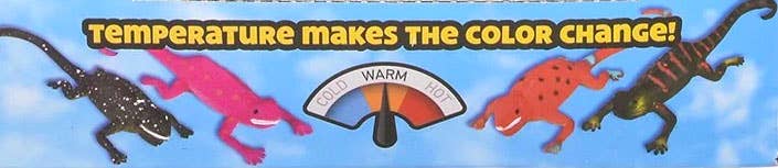 Curious Minds Toys - Wholesale Toy Set - Kids - 1 Color Changing Lizards Toy - Thermal - Changes Colors in C2