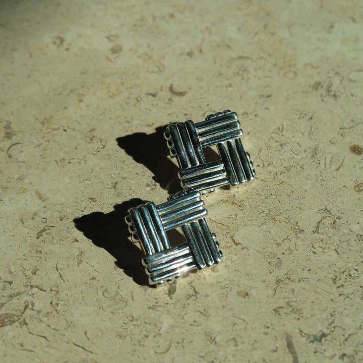 Billie Square Earrings for wholesale by Natalie Borton Designs