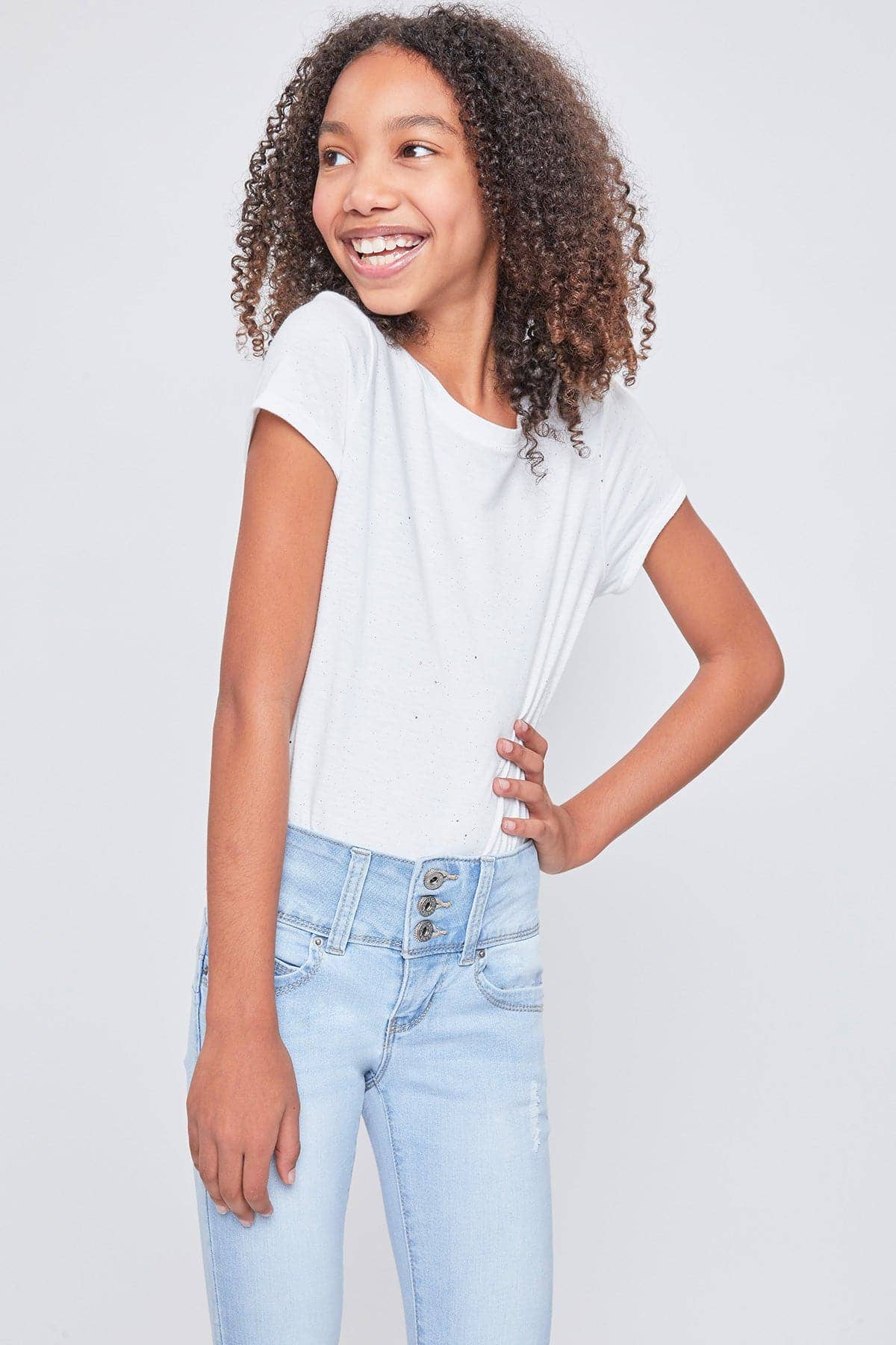 YMI - Venta al por mayor Vaqueros - Niños - Girls WannaBettaFit 3-Button Clean Hem Skinny -GP2377531