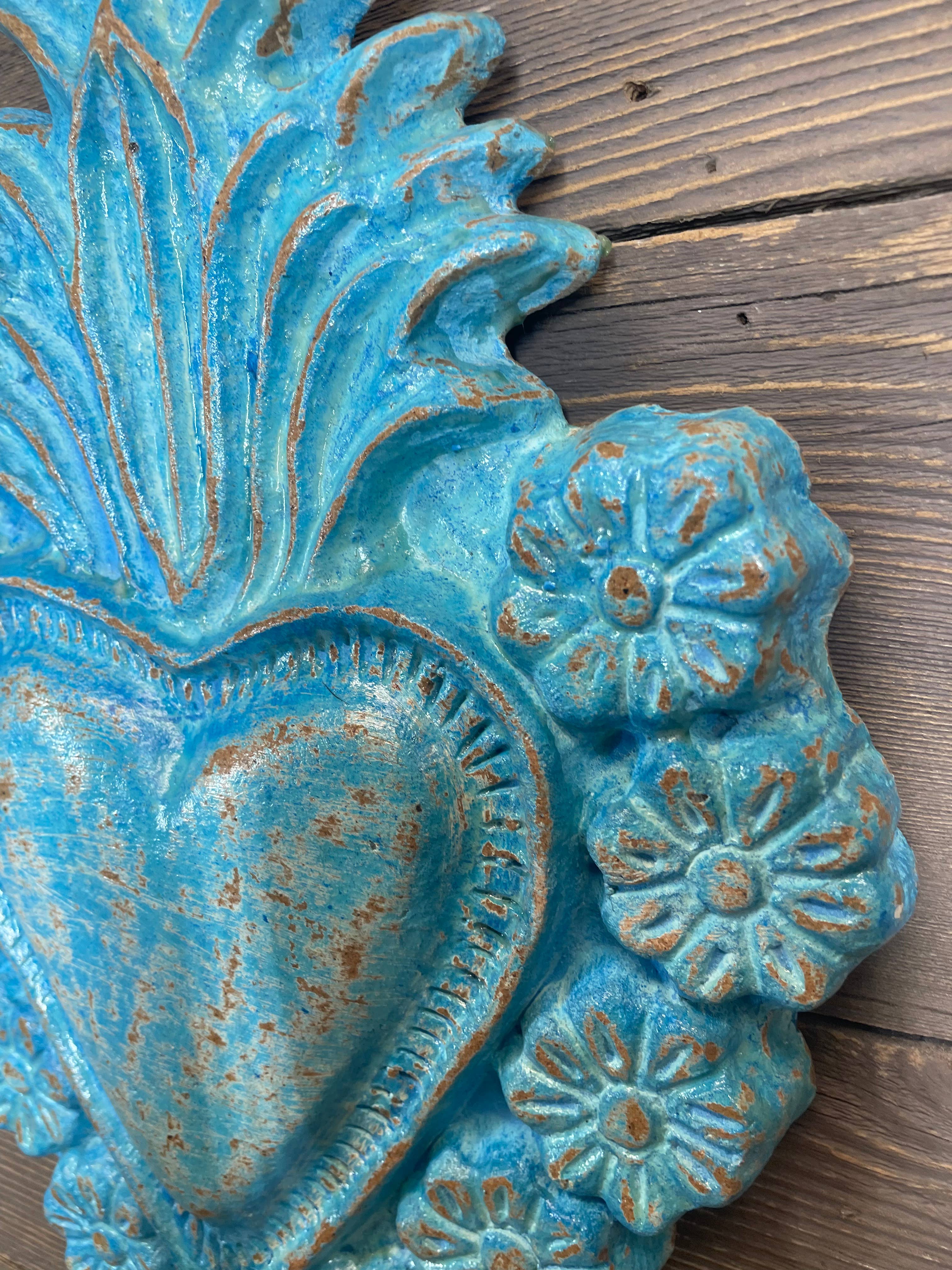 My Amigos Imports - Wholesale Wall Decor - Kids & Baby - Amore Large Clay Heart-WH5-Handmade-10x14 inches-3 Colors1