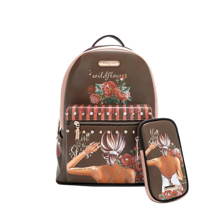 USB12769L MOCHILA DE MODA GRANDE COM PORTA DE CARREGAMENTO E por atacado de M&M HANDBAGS, LLC.