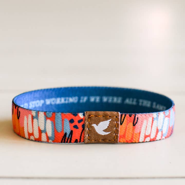 Pink Salt Riot - Wholesale Woven/Braided Bracelet - Love the Diversity Women's Elastic Bracelet1