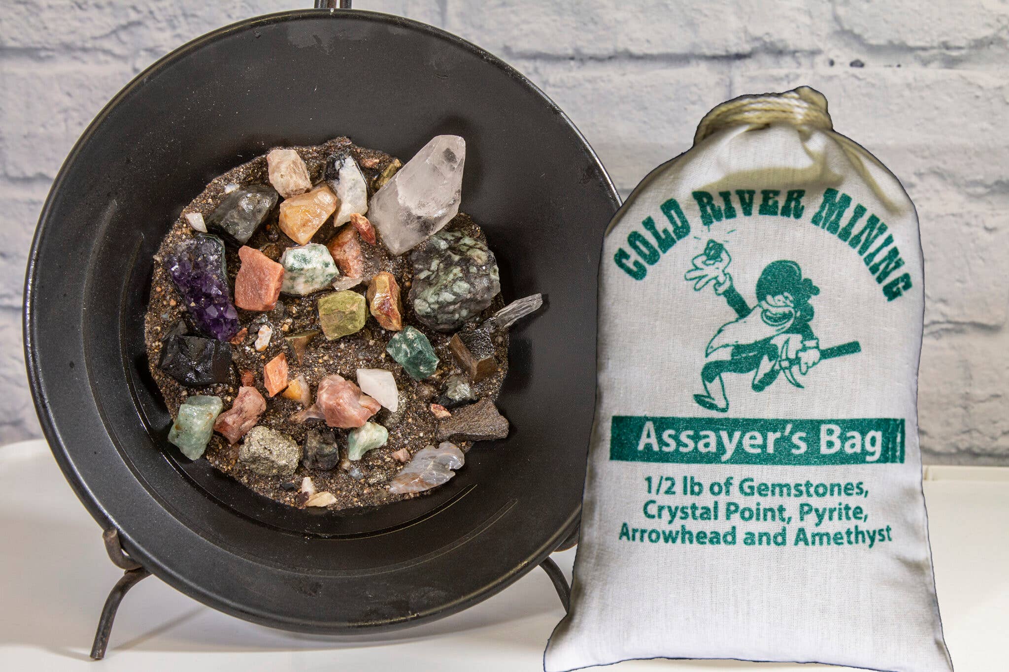 Cold River Mining - Wholesale Spiritual Stone/Crystal - ASSAYER BAG BOX Case of 121