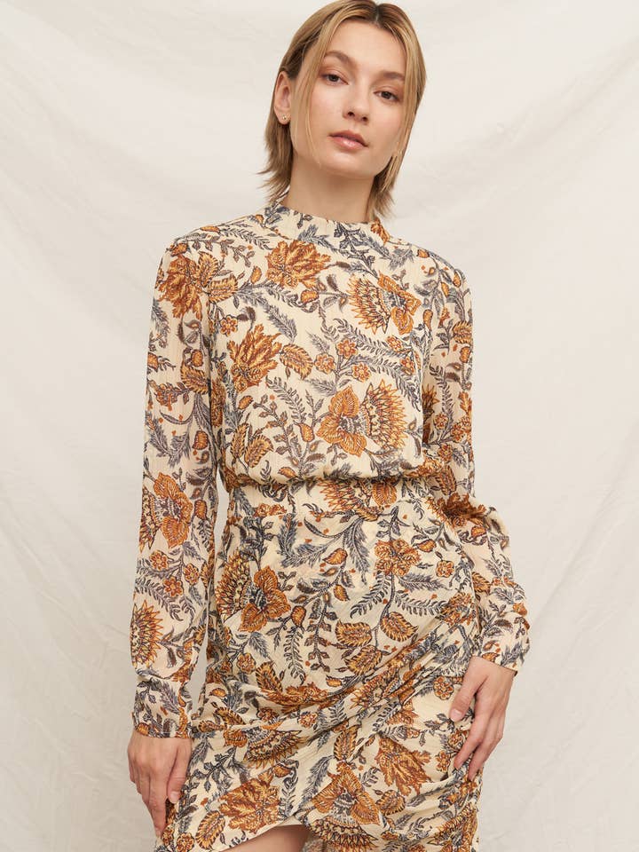 Long Sleeve Mock Neck Mini Dress for wholesale by En Crème