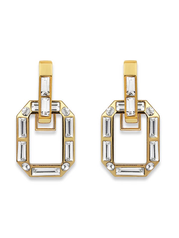 Boucles d'oreilles à maillons Grande Rue De La Paix pour la vente par Ninon